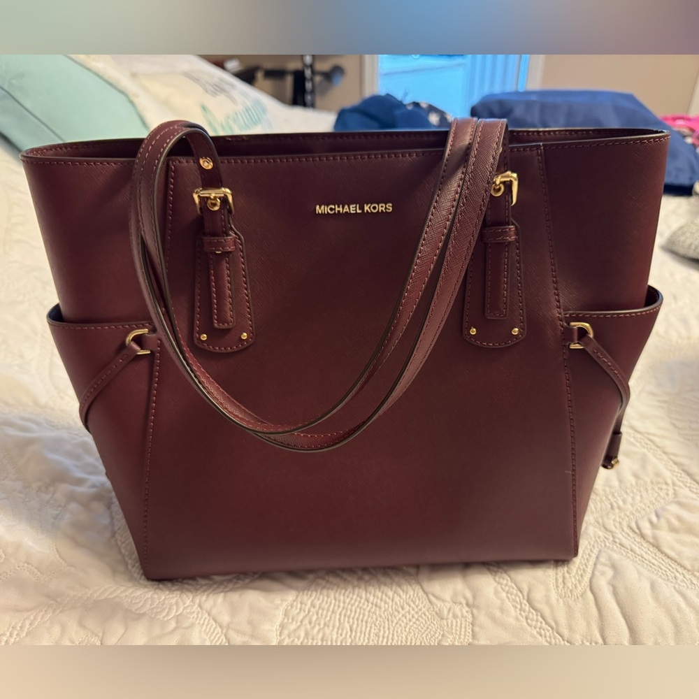 Michael Kors Deep Red Tote Bag